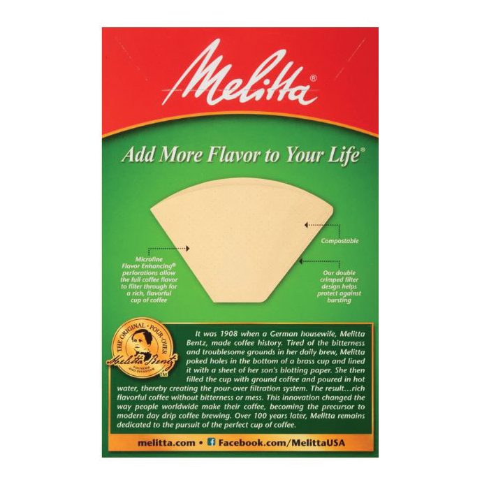 Melitta 626412 #6 Coffee Filter, Cone, Paper, Natural Brown - 4