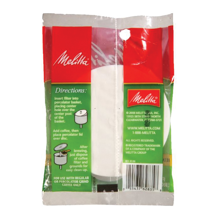 Melitta 628354 Disc Coffee Filter, Disc, Paper, White - 4