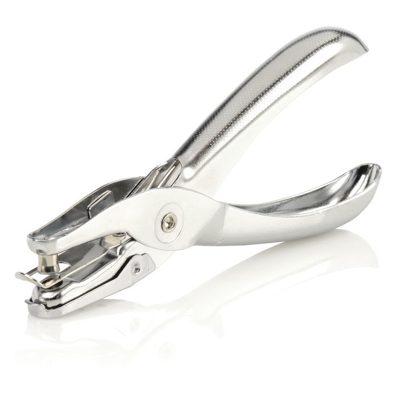 Swingline 91069 1-Hole Punch, 5 in OAL, 1/4 in Cutting Hole, Metal - 3