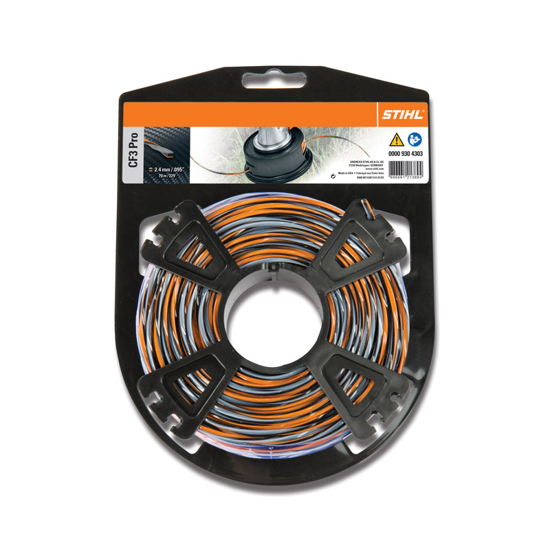 Stihl 0000 930 4301 Trimmer Line, 0.105 in Dia, 88 ft L, Polyamide - 2