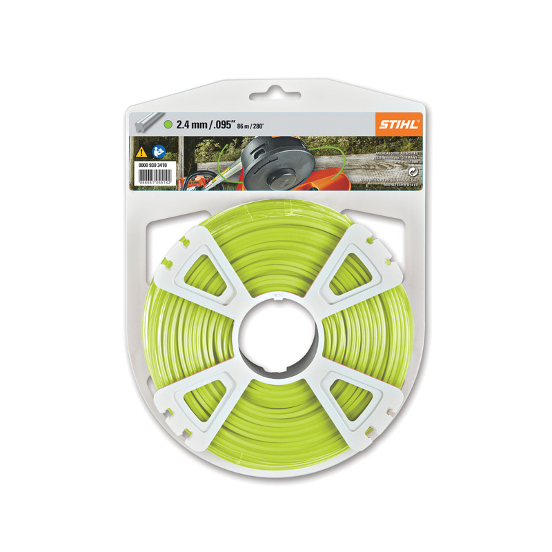 Stihl 0000 930 3411 Trimmer Line, 0.105 in Dia, 223 ft L, Neon Green - 2