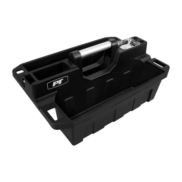 Performance Tool W88995 Tool Caddy, 2-Compartment, Aluminum/Plastic, 19-7/16 in OAW, 8-7/8 in OAH, 14-5/8 in OAD - 3
