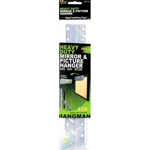 Hillman 121202 Hangman Picture and Mirror Hanging System, Specifications: 100 lb Weight Rating, 12 in L Dimensions - 2