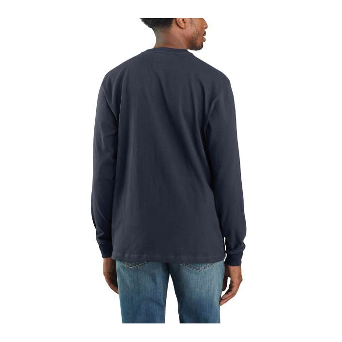 Carhartt K231-HGYREGXLA T-Shirt, XL, Chest Size: 46 to 48 in, Cotton/Polyester, Heather Gray, Regular, Cotton/Polyester - 3