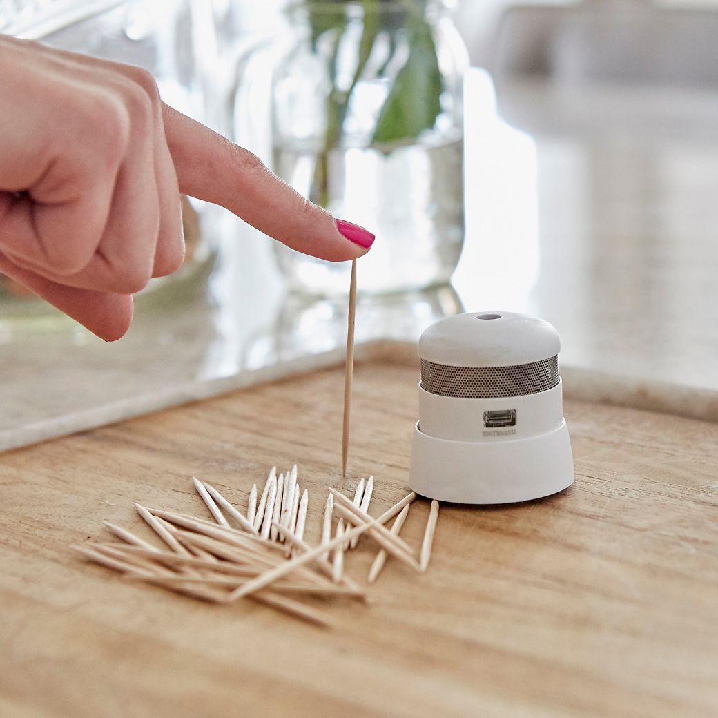 First Alert 1039765 Micro Smoke Alarm, 3 V, Photoelectric Sensor, 85 dB, Alarm: Audible, White - 5