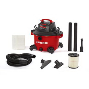 Craftsman CMXEVBE17594 Wet and Dry Vacuum, 12 gal, Cartridge, 6 hp, 120 V, Red - 2
