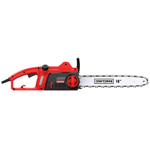 Craftsman CMECS600 Chainsaw, 12 A, 120/240 V, 16 in L Bar/Chain, 3/8 in Bar/Chain Pitch, Red - 2