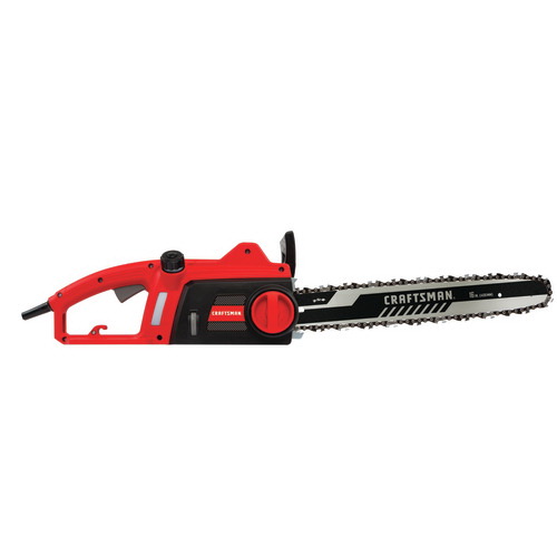 Craftsman CMECS600 Chainsaw, 12 A, 120/240 V, 16 in L Bar/Chain, 3/8 in Bar/Chain Pitch, Red - 4