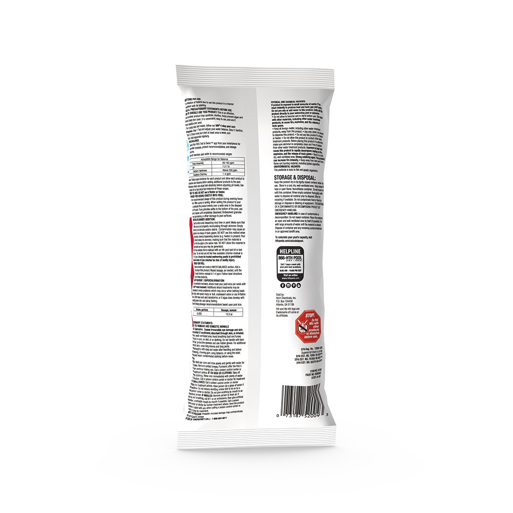 HTH 52004 Shock Treatment, 1 lb Bag, Granular, Chlorine-Like, White - 3