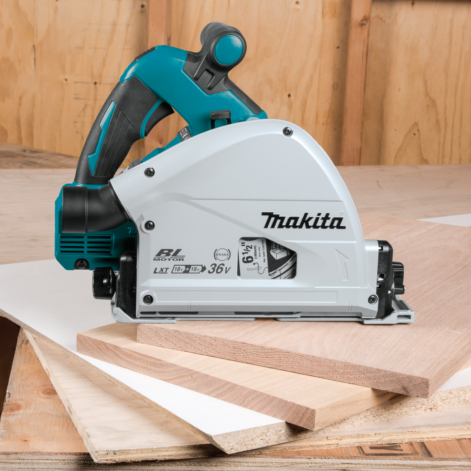 Makita XPS01Z Circular Saw, Tool Only, 18 V, 2 to 5 Ah, 6-1/2 in Dia Blade, 1-9/16, 2-3/16 in Cutting Capacity - 4