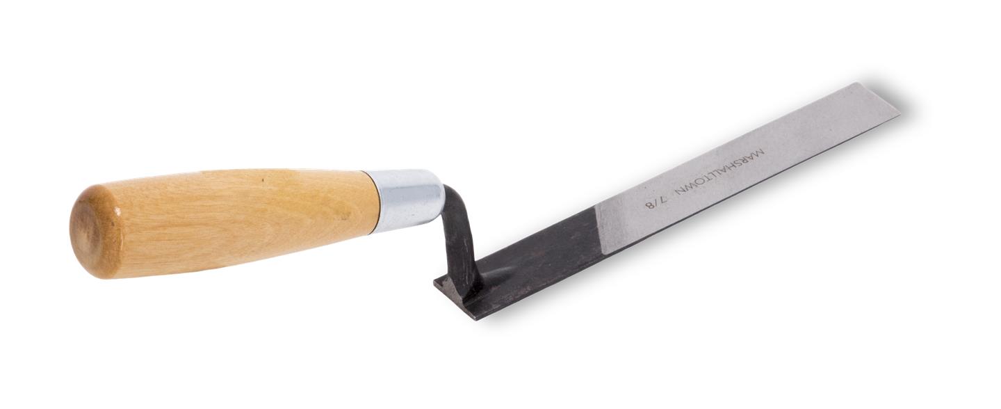 Marshalltown 929 Tuck Pointer, 1/4 in W, 6 in L, Metal, Soft-Grip Handle, Wood Handle - 5