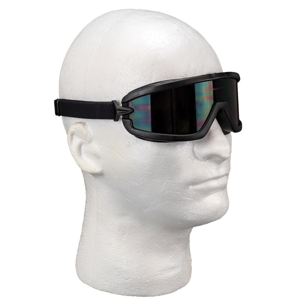 Forney Barricade Series 55312 Safety Goggles, Polycarbonate Lens, Rubber Frame, Black Frame, UV Protection: Yes - 4