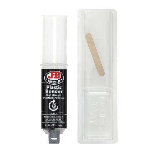 J-B Weld PLASTICBONDER 50139 Epoxy Adhesive, Black, Liquid, 0.85 oz, Syringe - 2