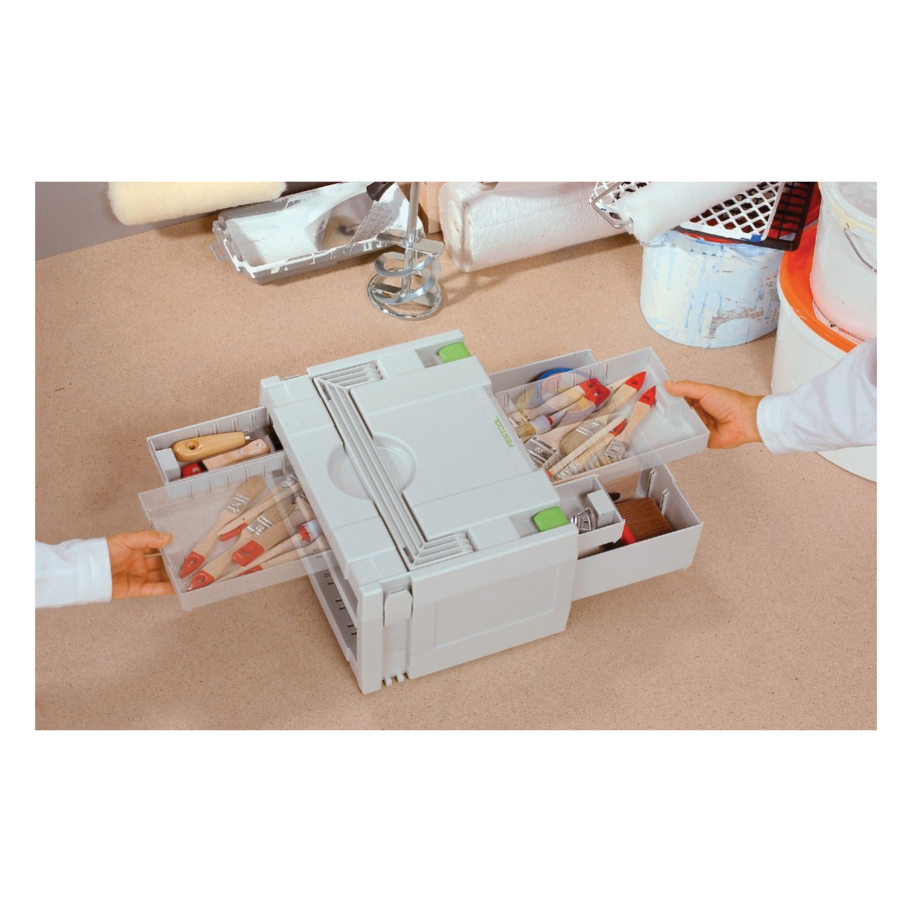 Festool 491985 Sortainer, 9-Drawer, ABS, 395 mm L x 295 mm W x 210 mm D Dimensions - 2