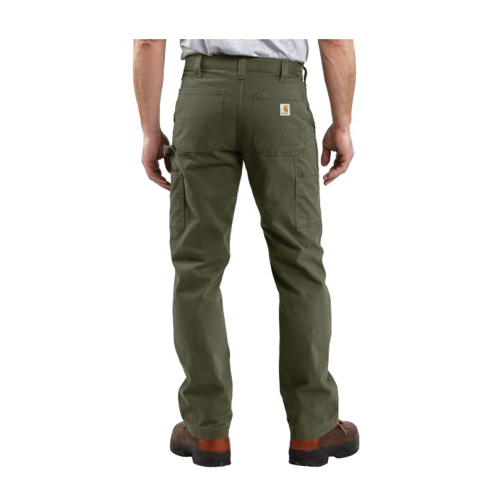 Carhartt B324-DKH30 38A Dungaree Pants, 38 in, 30 in Inseam, Dark Khaki, Relaxed Fit - 2