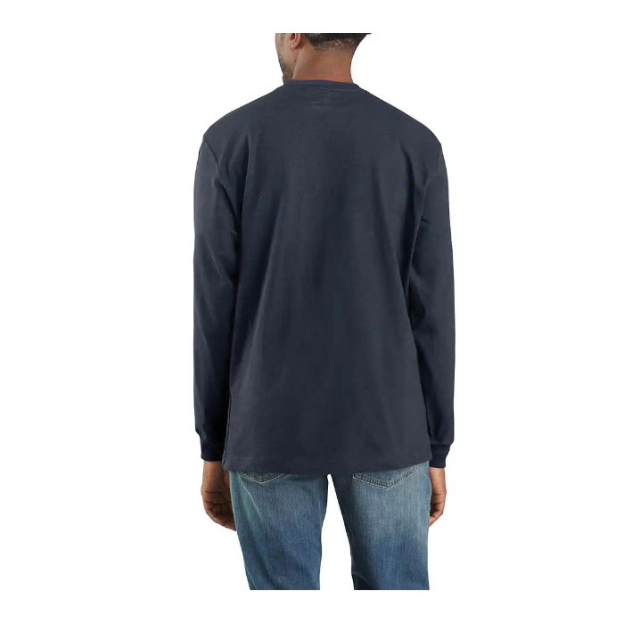 Carhartt K126-HGYREG2XLA T-Shirt, 2XL, Heather Gray, Regular, Cotton/Polyester, Long, Original Fit - 2