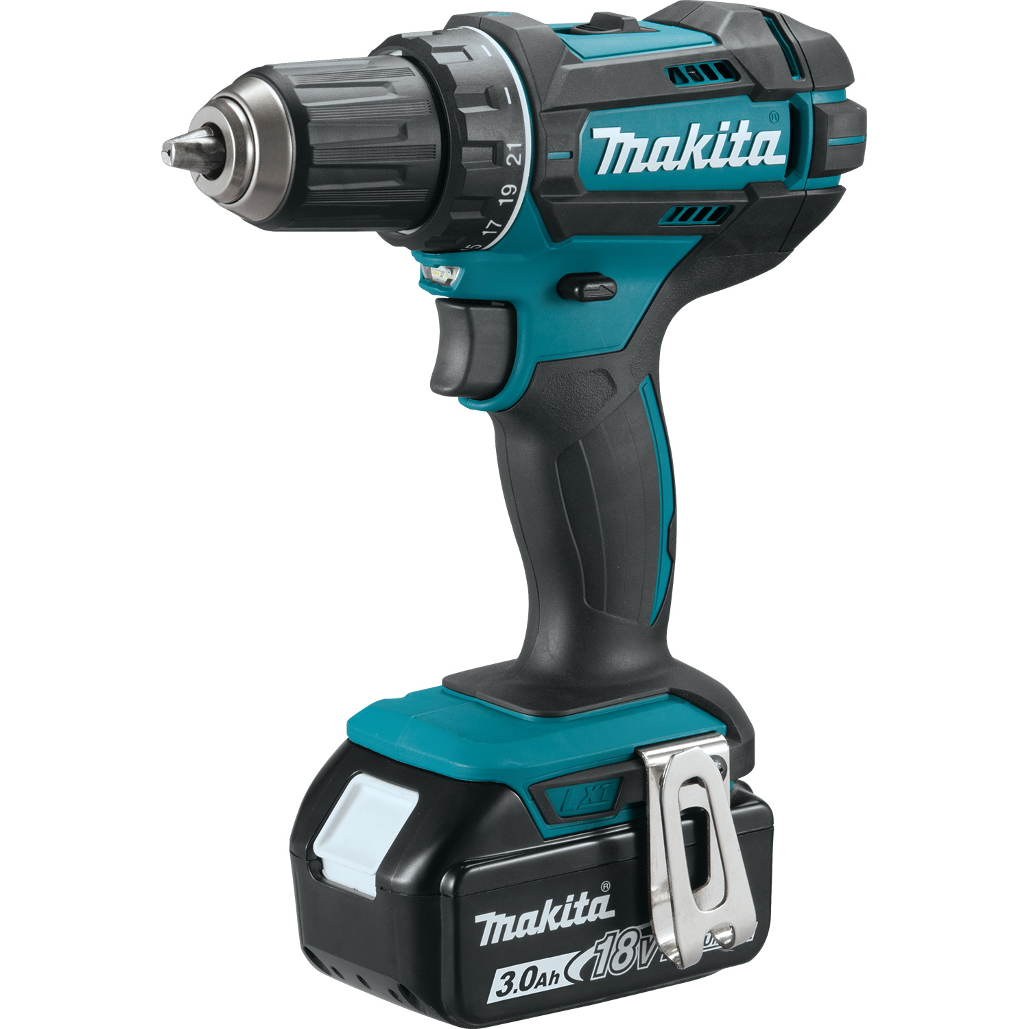 Makita LXT XFD10Z Drill Driver, Tool Only, 18 V, 1/2 in Chuck, Ratcheting Chuck - 5