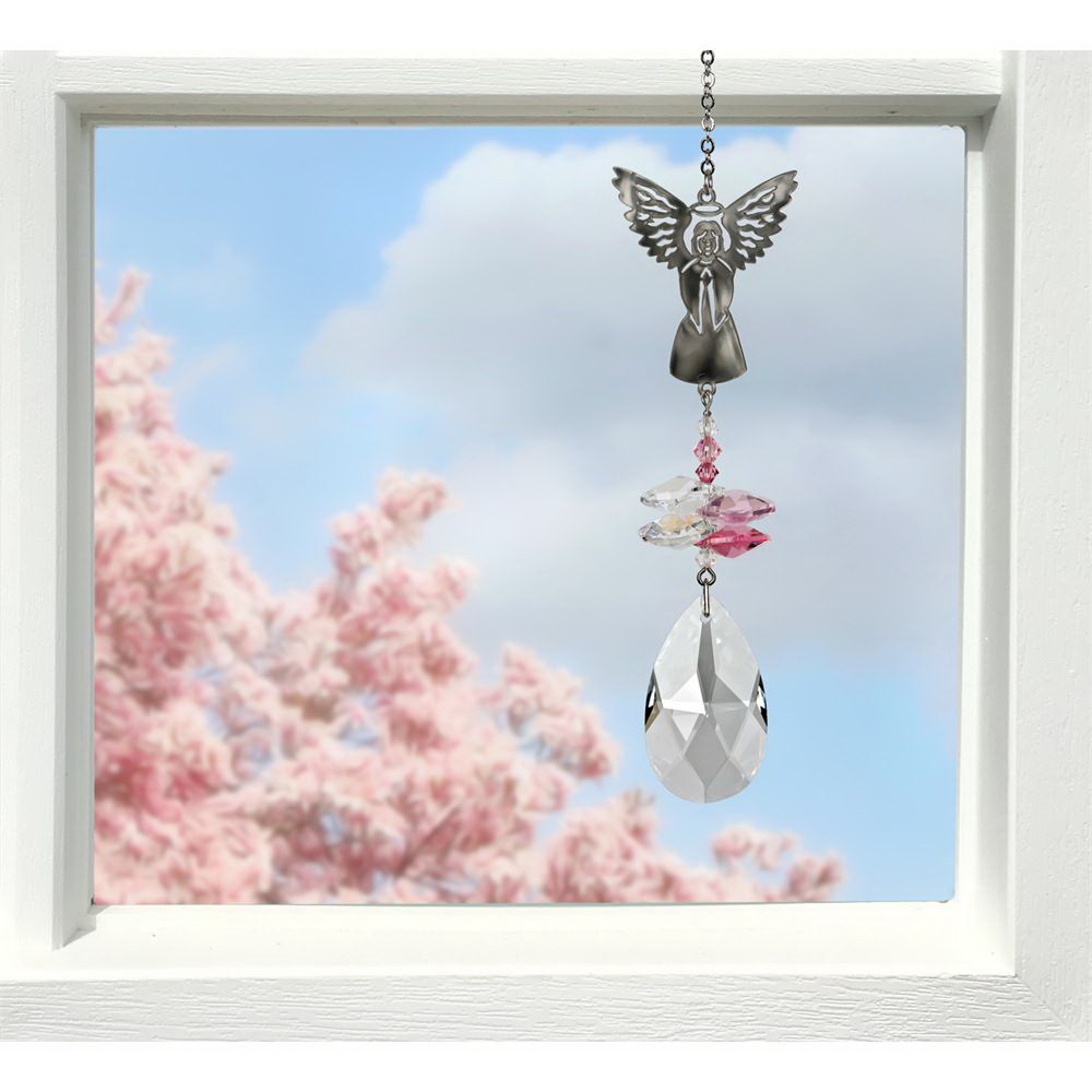 Woodstock Chimes CFAN Crystal Fantasy, 10 in L, Angel, Austrian Crystal/Brass - 2