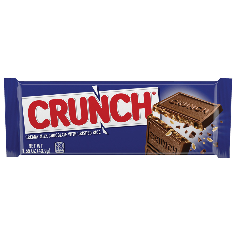 Nestle CRUNCH 13170 Candy Bar, Chocolate Flavor, 1.55 oz - 1