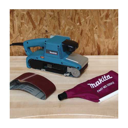 Makita 9404 Belt Sander with Variable Speed, 8.8 A, 24 in L x 4 in W Belt, Abrasive Belt, D-Handle Handle - 5