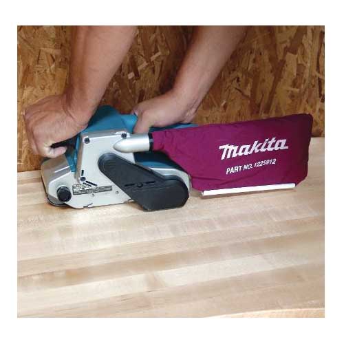 Makita 9903 Belt Sander, 8.8 A, 21 in L x 3 in W Belt, Abrasive Belt, Rear, Side Handle, 6 ft L Cord - 2