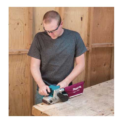Makita 9903 Belt Sander, 8.8 A, 21 in L x 3 in W Belt, Abrasive Belt, Rear, Side Handle, 6 ft L Cord - 3
