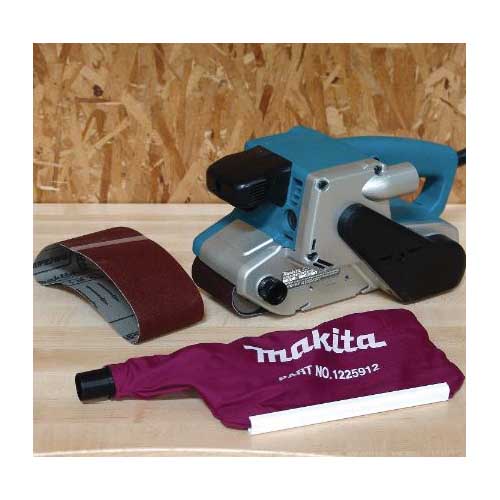 Makita 9903 Belt Sander, 8.8 A, 21 in L x 3 in W Belt, Abrasive Belt, Rear, Side Handle, 6 ft L Cord - 5