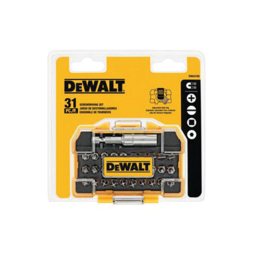 DEWALT DWAX100 Screwdriver Bit Set, 31-Piece, Steel - 2