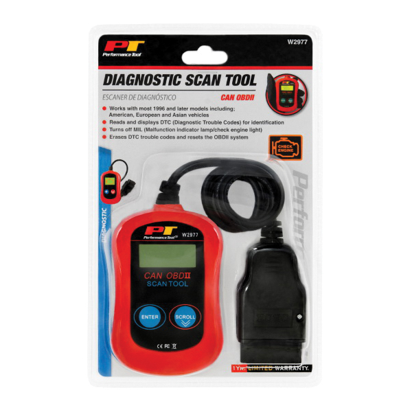 Performance Tool W2977 Diagnostic Scan Tool, LCD Display - 2