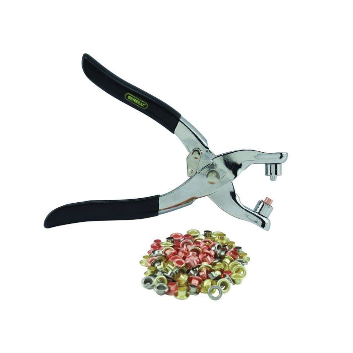 General 71 Eyelet Plier, 5-3/4 in OAL, 5/32 in Jaw Opening, Cushion-Grip Handle - 2