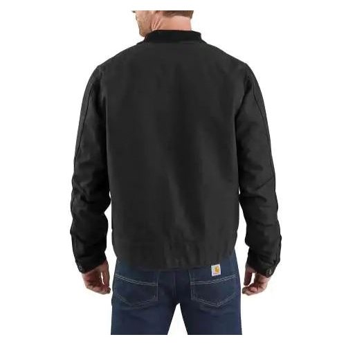 Carhartt 103828-BLK-M-R Detroit Jacket, M, Men's, Fits to Chest Size: 38 to 40 in, Cotton, Black, Regular - 2