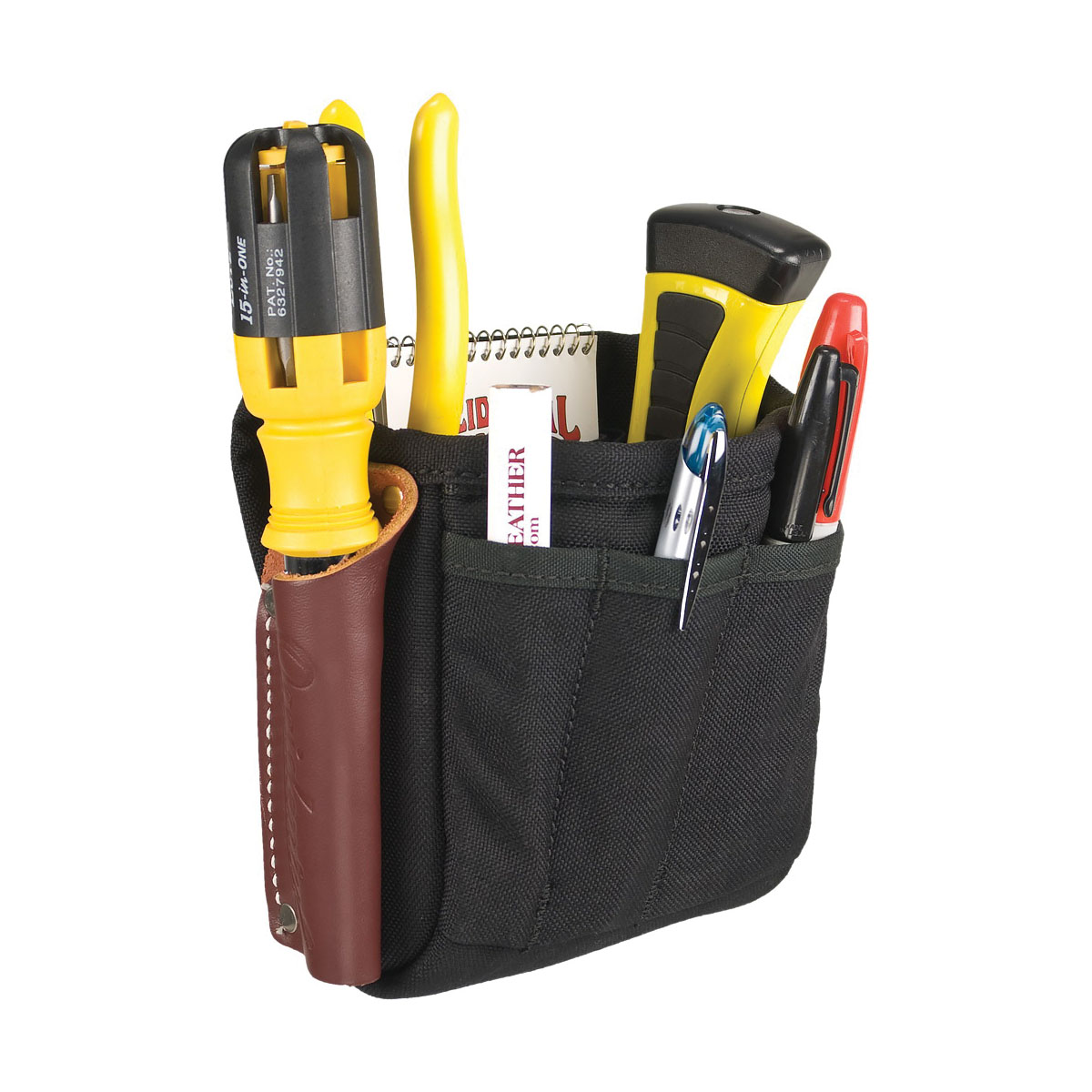 Occidental Leather 9512 Task Pouch, 8-Pocket, Corduroy/Foam, 5 in W, 5 in H - 5