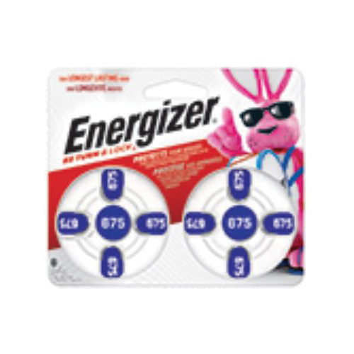 Energizer AZ675DP-8 Hearing Aid Battery, 1.4 V Battery, 575 mAh, Zinc Air - 2
