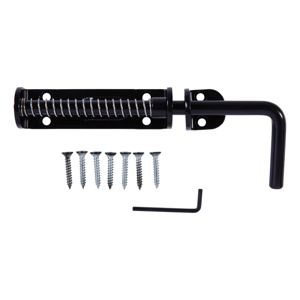 National Hardware N109-214 Slide Bolt, 9/16 in Bolt Head, Steel - 2