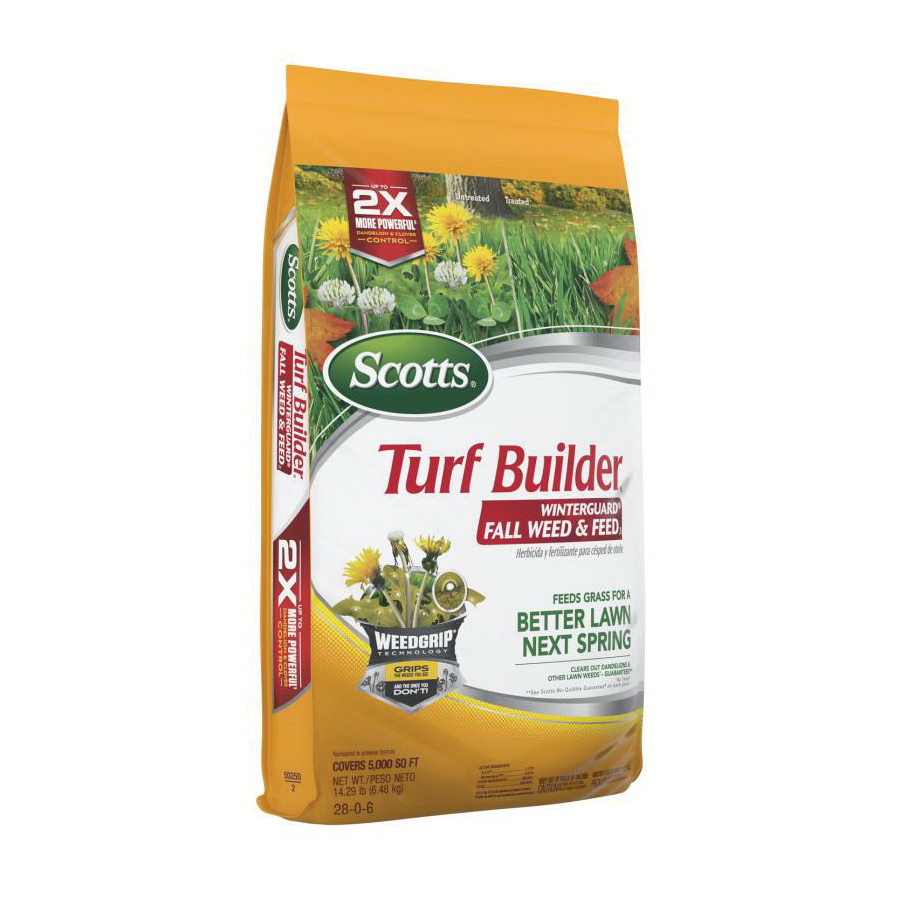 Scotts Turf Builder WinterGuard Series 50250 Fall Weed and Feed, 14.29 lb Bag, Solid, 28-0-6 N-P-K Ratio - 2