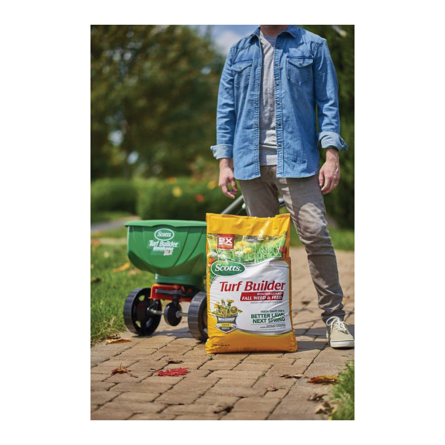Scotts Turf Builder WinterGuard Series 50250 Fall Weed and Feed, 14.29 lb Bag, Solid, 28-0-6 N-P-K Ratio - 5
