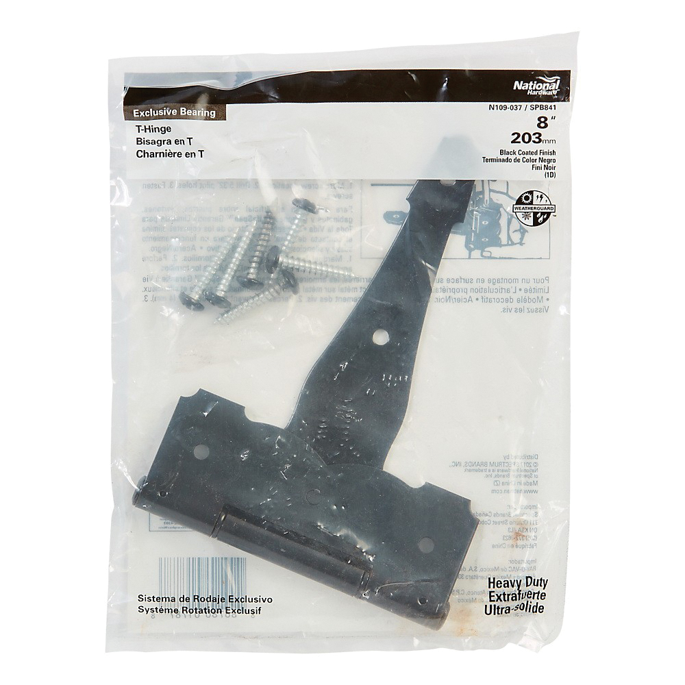 National Hardware SPB841 Series N109-037 T-Hinge, Steel, Tight Pin, 60 lb - 2