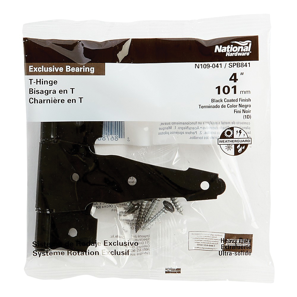 National Hardware SPB841 Series N109-041 T-Hinge, Steel, Tight Pin, 23 lb - 2