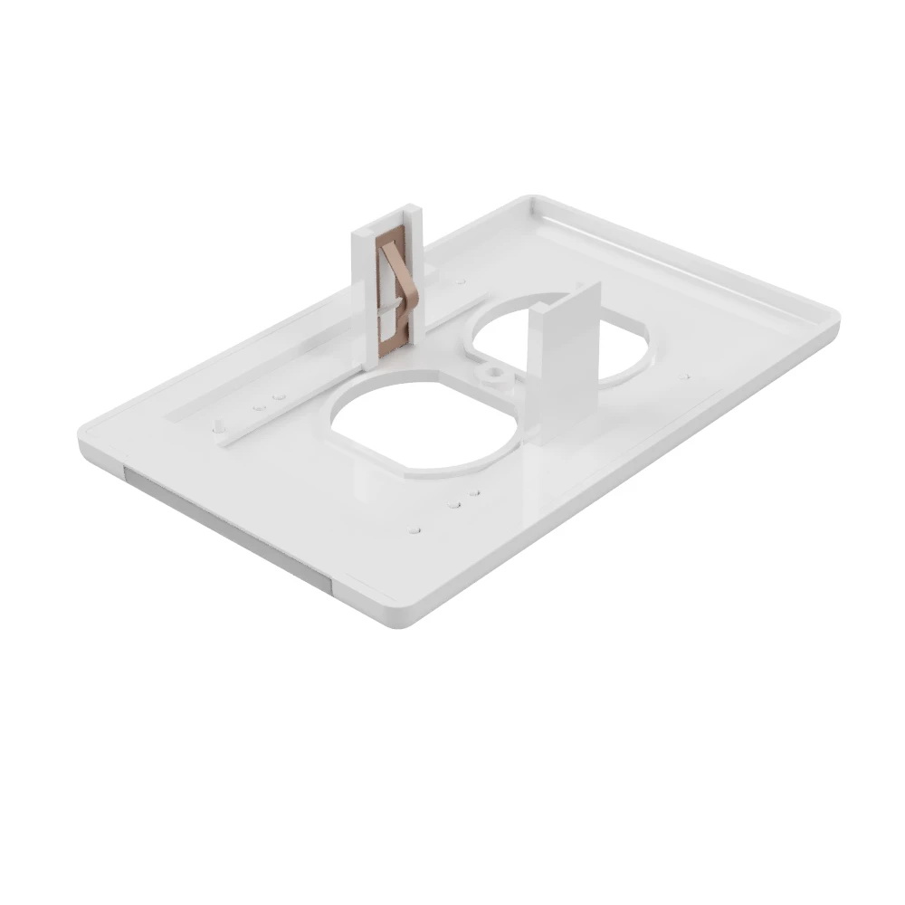 Westek LumiCover Classic LCR-CCDO-W Wallplate Nightlight, 1-1/4 in L, 4-1/2 in W, 1 -Gang, Plastic, White - 2