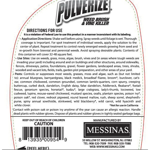 Pulverize PWBV-PS-128 Ready-to-Use Weed, Liquid, Spray Application, 128 oz - 2