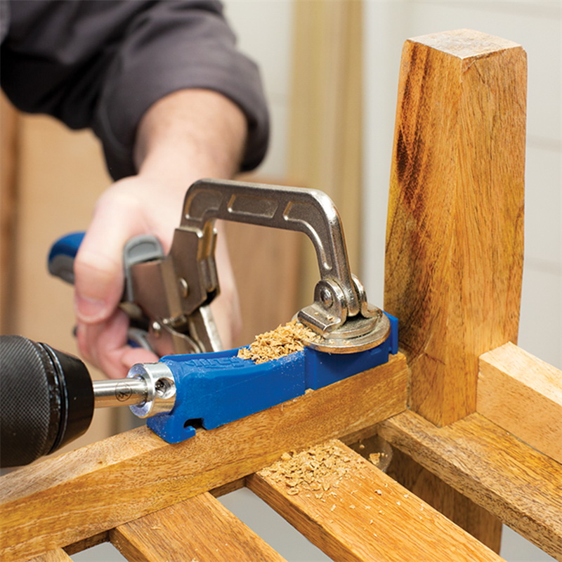 Kreg KPHJ310 Pocket Hole Jig, 1/2 to 1-1/2 in Clamping, 1-Guide Hole, Nylon/Steel/Thermoplastic Elastomer - 2