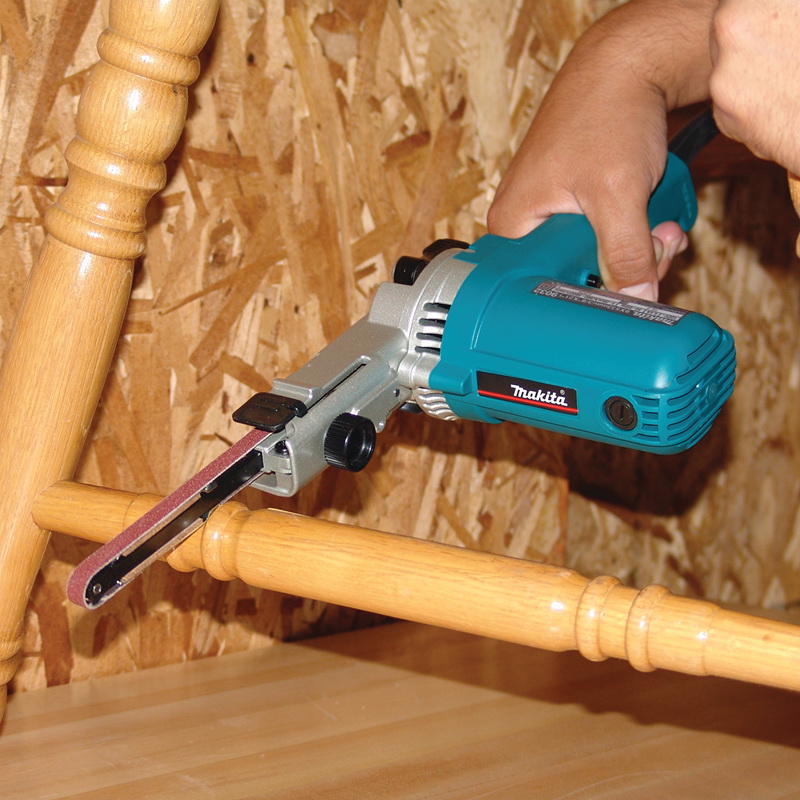 Makita 9032 Belt Sander, 4.4 A, 3/8 x 21 in Belt, 8.2 ft L Cord - 3