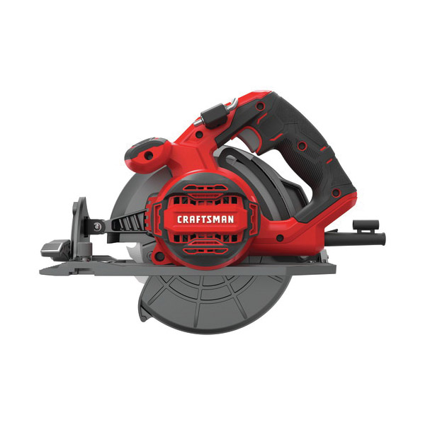 Craftsman CMES510 Circular Saw, 15 A, 7-1/4 in Dia Blade, 5/8 in Arbor, 1-7/8, 2-1/2 in D Cutting, 55 deg Bevel - 2