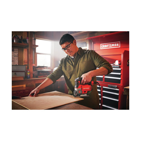 Craftsman CMES612 Jig Saw, 6 A, 13/16 in L Stroke, 3200 spm, 4-Speed, Includes: (1) Allen Key, (1) Wood Blade - 3