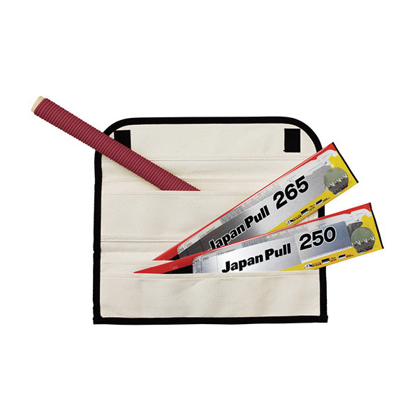 Tajima Japan Pull JPR-SET Pull-Stroke Saw, 250, 265 mm L Blade, Steel Blade, Elastomer Grip Handle - 2