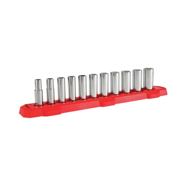 Craftsman CMMT12045 Socket Set, Chrome Vanadium Steel, Polished Chrome, Specifications: 3/8 in Drive - 2