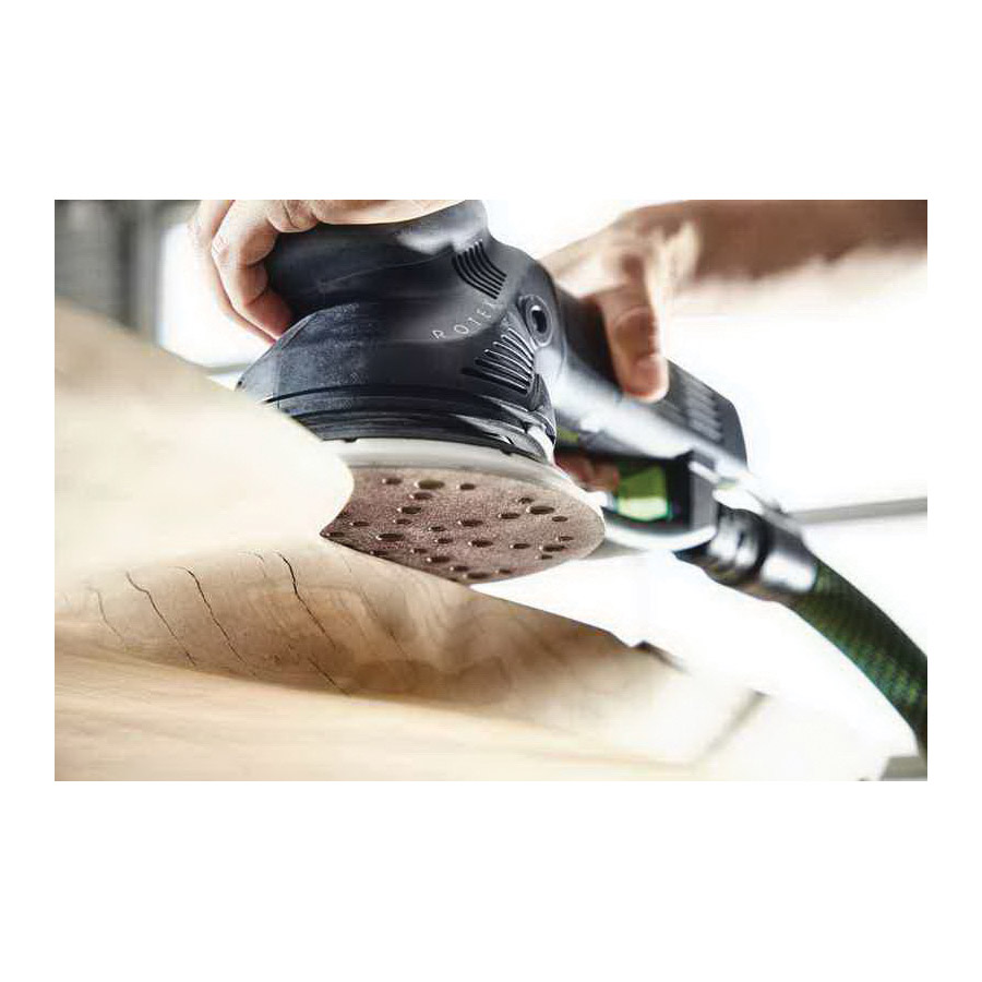Festool 202463 Series Sander Backing Pad, For: RO 150 FEQ Rotex Sander, 6 in Dia, Foam, Blue/White Color - 4