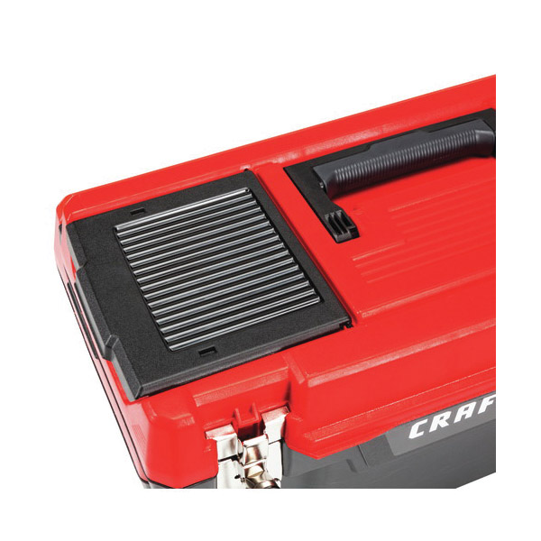 Craftsman CMST20901 Tool Box, 16 lb, Plastic, Red, 9-3/4 in H x 19.27 in W Outside - 4