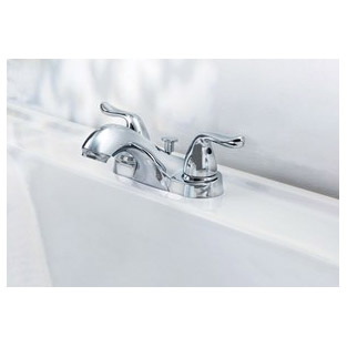 OakBrook Collection 67499W-6101 Lavatory Faucet, 1.2 gpm, 2-Handle, 3-Faucet Hole, Chrome Plated, 4 in Faucet Centers - 2