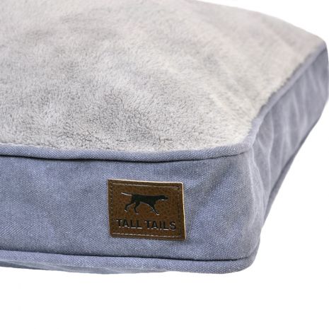 Tall Tails Dream Chaser PCB142283 Extra Large Cushion Bed, 42 in L, 28 in W, Polyester Fill, Cotton/Polyester, Charcoal - 3